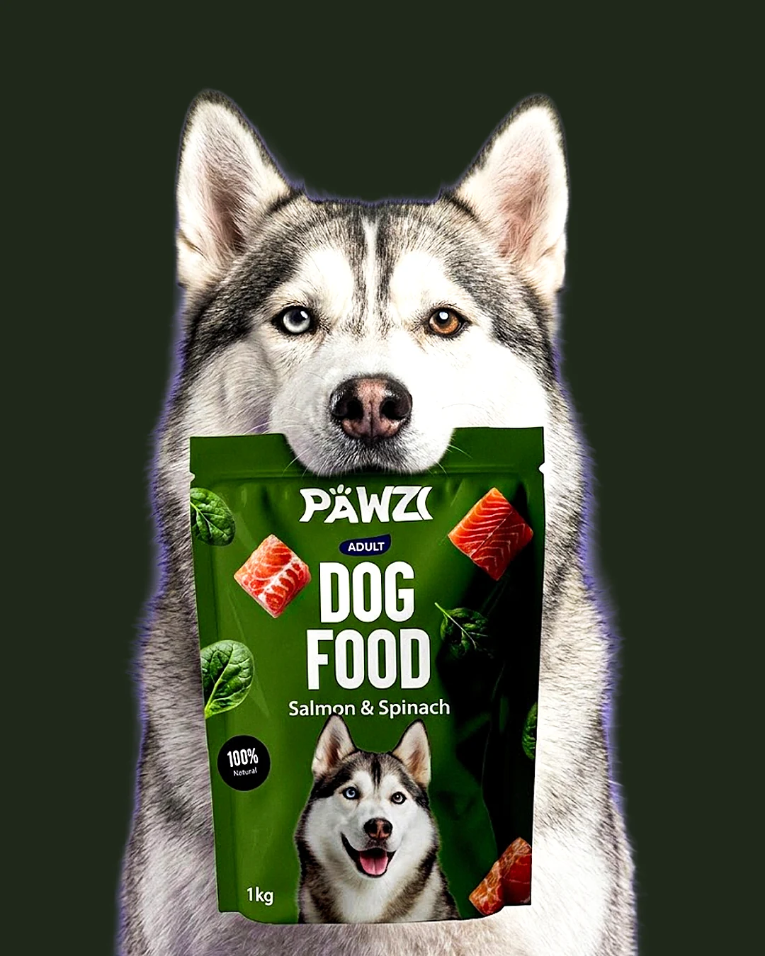 Pawzi Dog Food Package design image 11