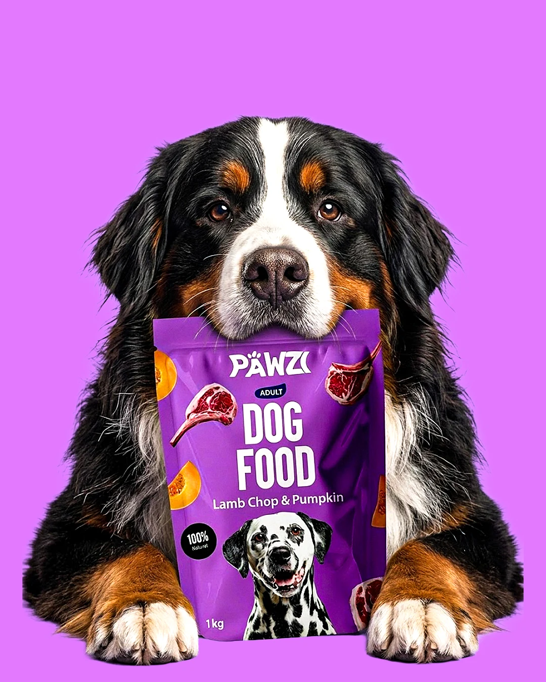 Pawzi Dog Food Package design image 3