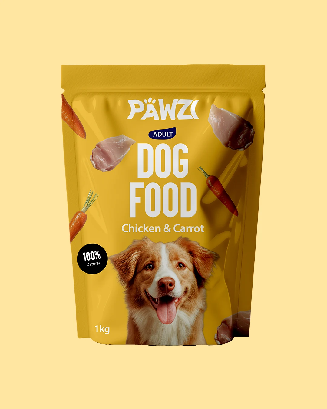 Pawzi Dog Food Package design image 5