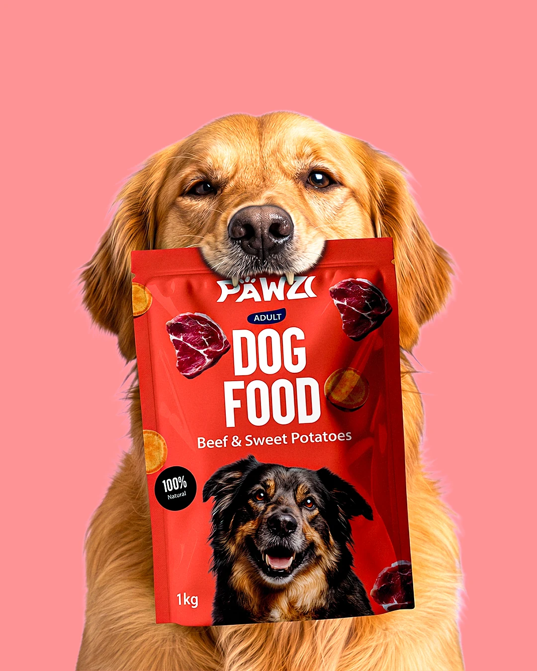 Pawzi Dog Food Package design image 8