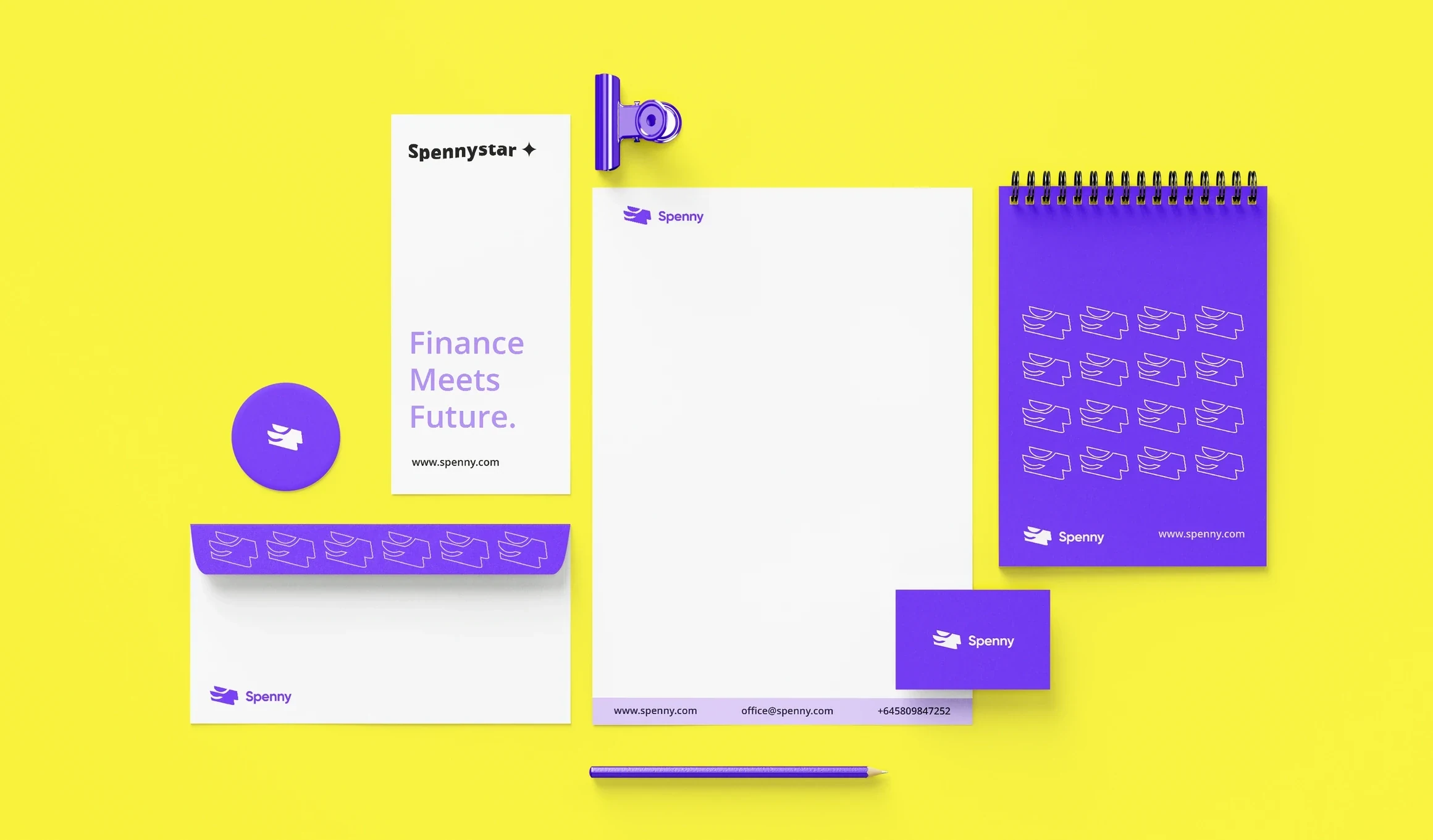 Spenny Fintech Branding hero